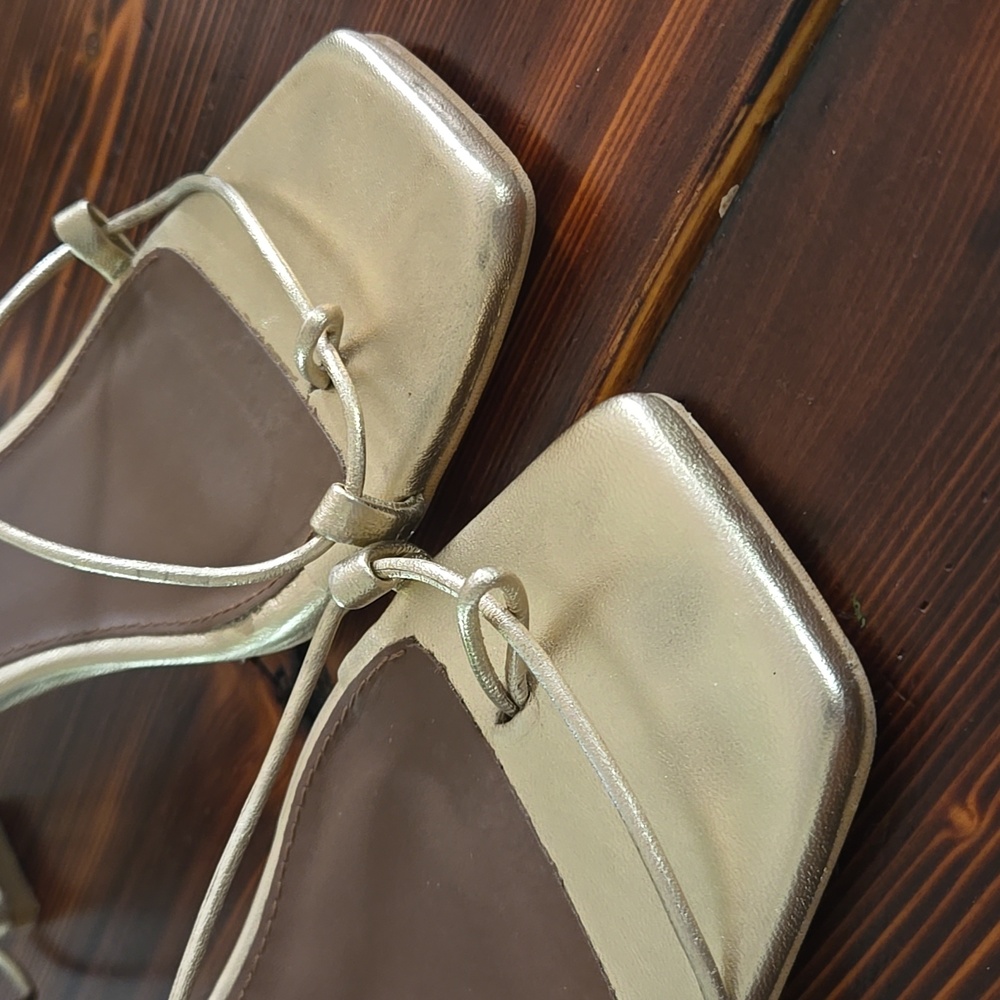 ALOHAS Bellini Sandal in Gold Women's Size 37 Metallic ALOH-WZ14